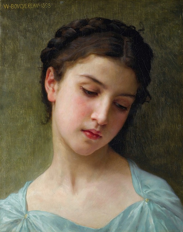 Portrait De Jeune Fille by William Bouguereau - Artvee