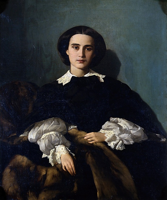 Antonio Puccinelli - Portrait of Signora Morrocchi