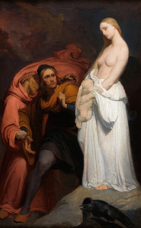 Ary Scheffer - Marguerite holding her dead child
