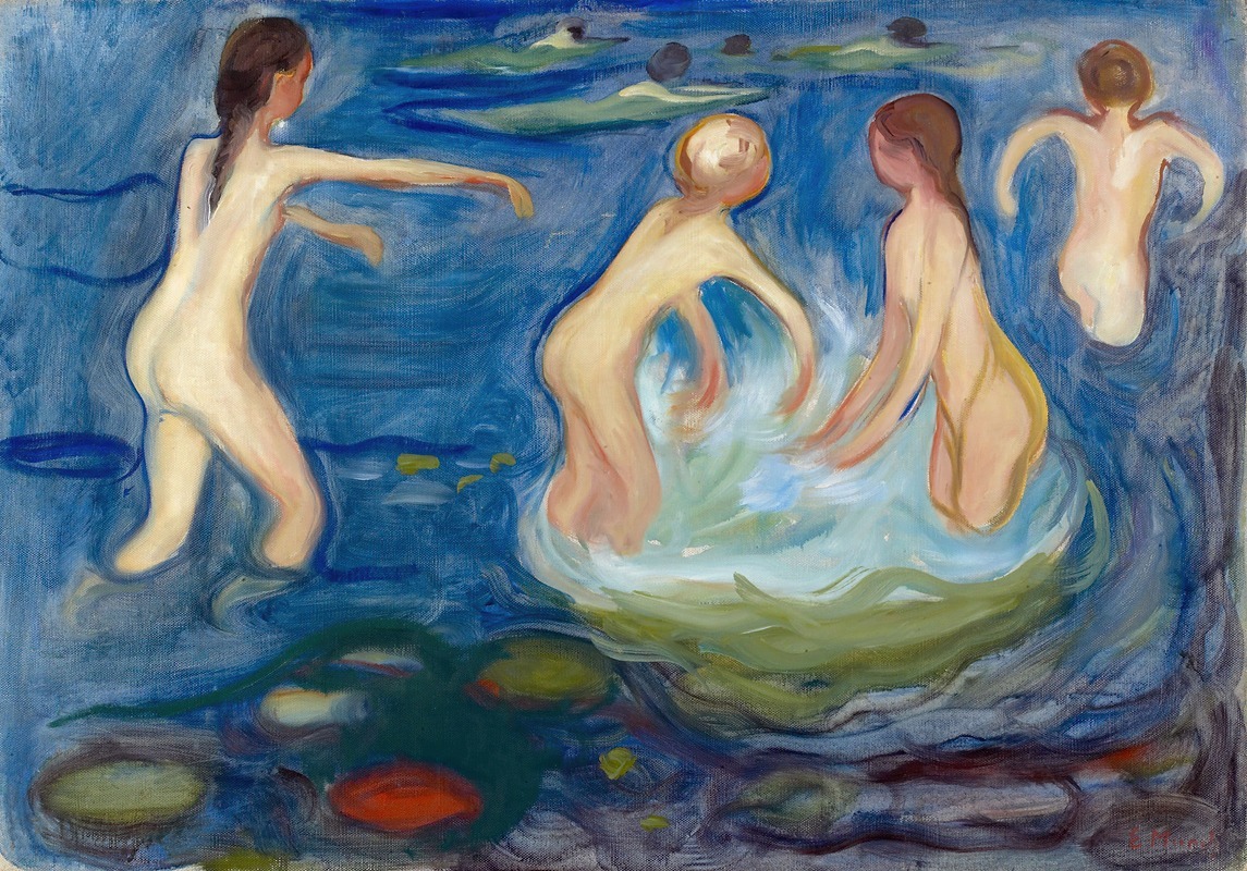 Edvard Munch - Bathing Girls