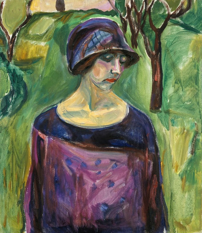 Edvard Munch - Birgit Prestøe in the Garden
