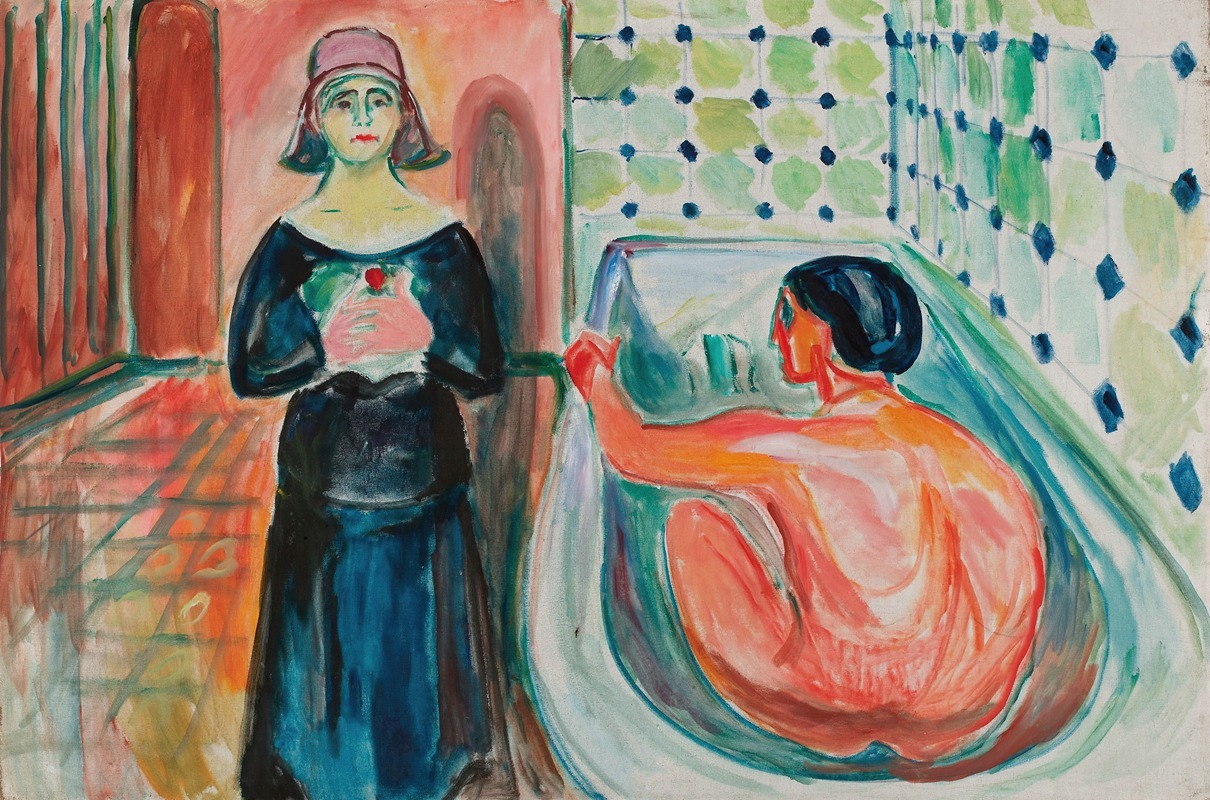 Edvard Munch - Marat in the Bath and Charlotte Corday