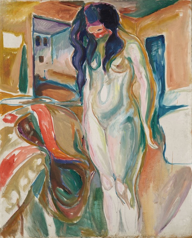 Edvard Munch - Model by the Wicker Chair