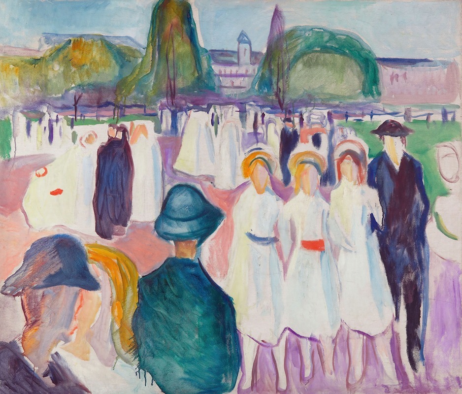 Edvard Munch - Promenade in Spring
