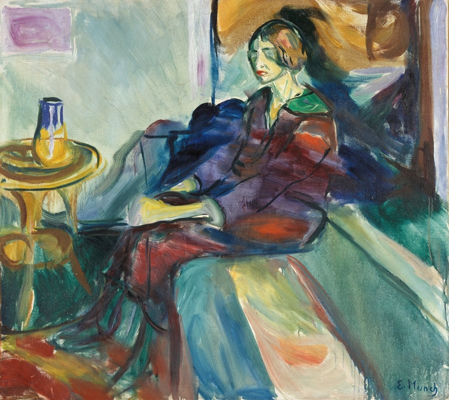 Edvard Munch - Seated Model on the Couch II