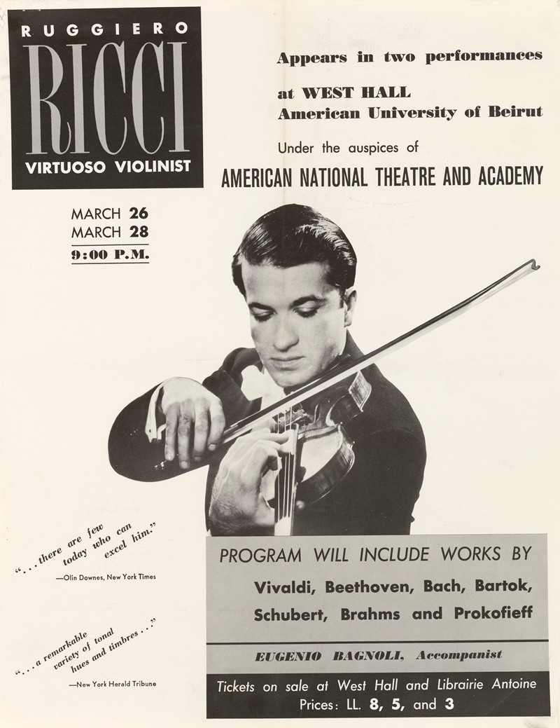 U.S. Information Agency - Ruggiero Ricci, Virtuoso Violinist
