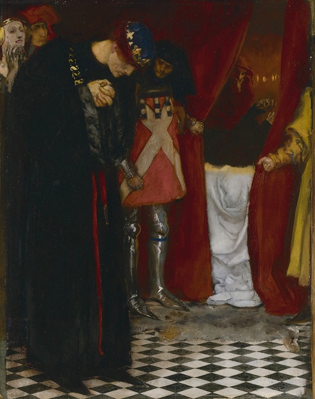 Edwin Austin Abbey - ‘Come hither, gracious sovereign, view this body’, King Henry VI, Part II, Act III, Scene II