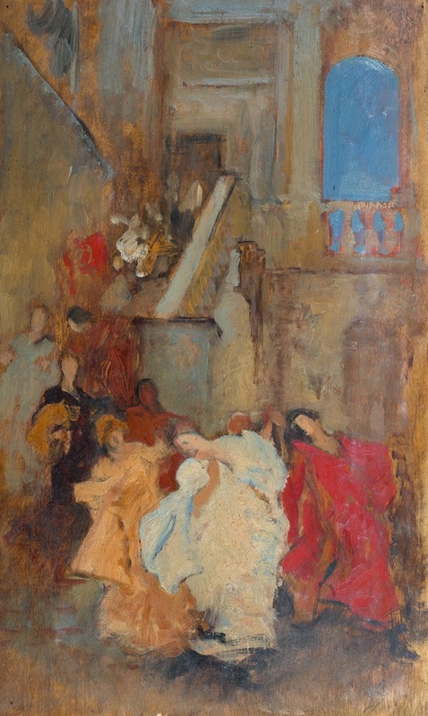 Edwin Austin Abbey - Compositional Study, possibly for A Measure