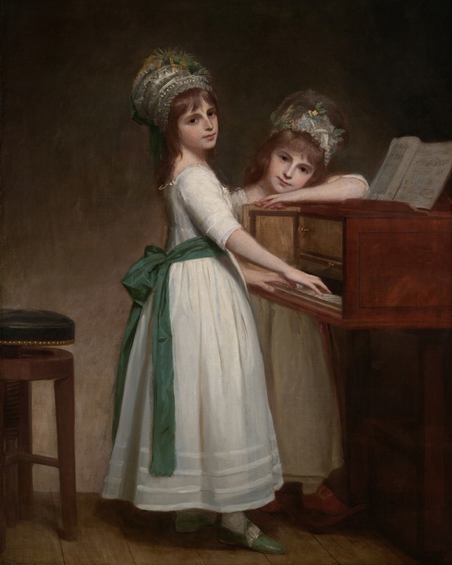 George Romney - Portrait of Maria and Catherine, the Daughters of Edward Thurlow, 1st Baron Thurlow