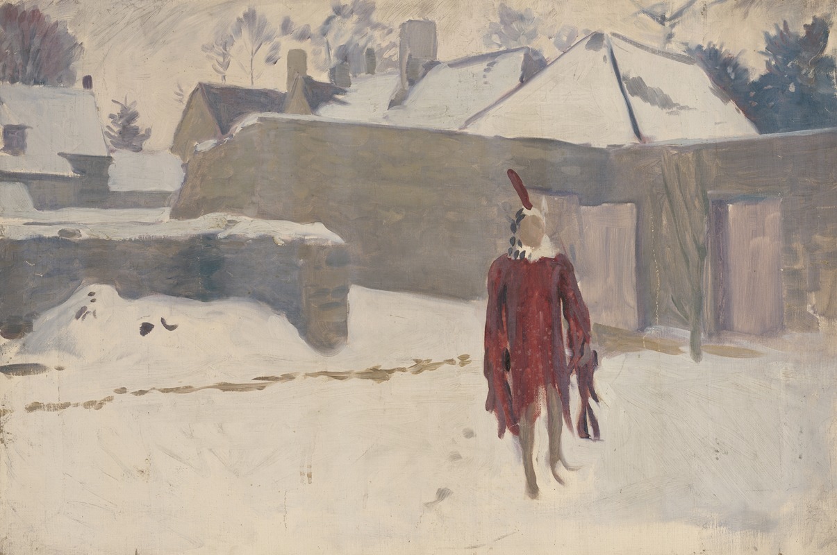 John Singer Sargent - Mannikin in the Snow