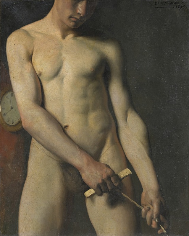 Pascal-Adolphe-Jean Dagnan-Bouveret - Nude Study of a Man