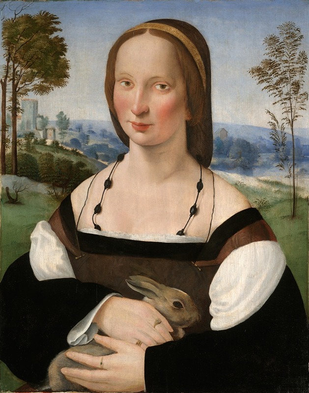 Ridolfo Ghirlandaio - Portrait of a Lady with a Rabbit