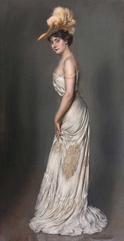 Antonio de La Gandara - Portrait de madame René Préjelan