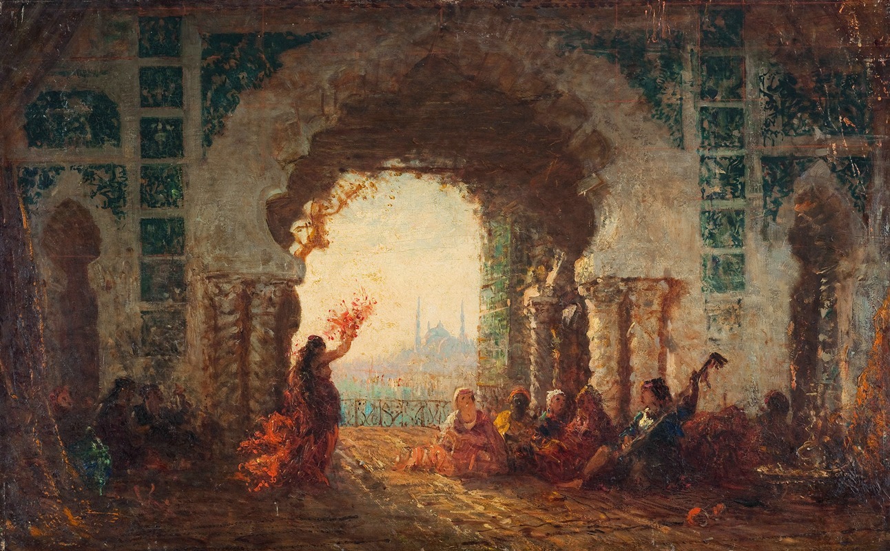 Félix Ziem - Sérail à Constantinople, la danse de l’almée