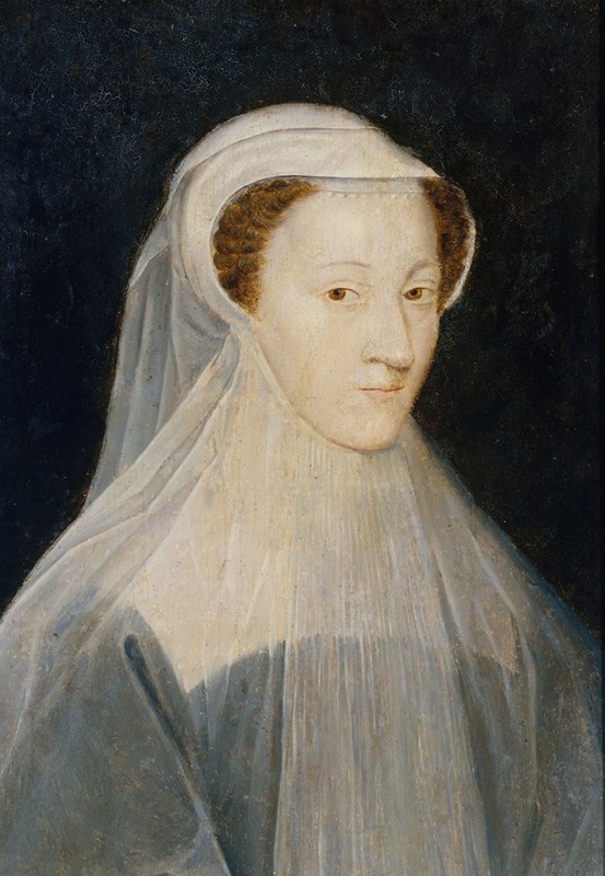 François Clouet - Portrait de Marie-Stuart (1542-1587), reine de France et reine d’Écosse, en costume de deuil