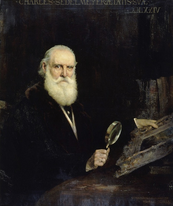 Gabriel Ferrier - Portrait de Charles Sedelmeyer (1837-1925), marchand de tableaux.