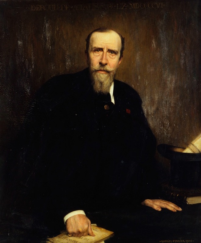 Gabriel Ferrier - Portrait de Paul Déroulède (1846-1914), homme politique et écrivain.