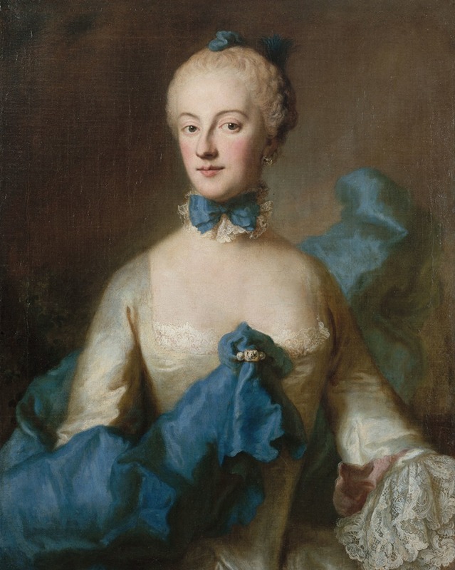 Georg Desmarées - Portrait de Marie-Anne-Josèphe de Bavière, margravine de Bade