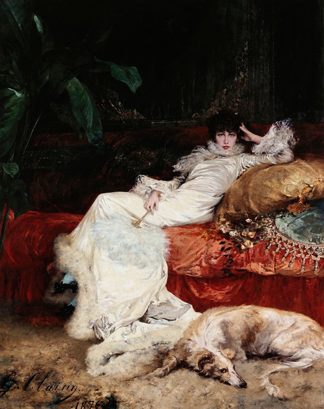 Georges Jules Victor Clairin - Portrait de Sarah Bernhardt