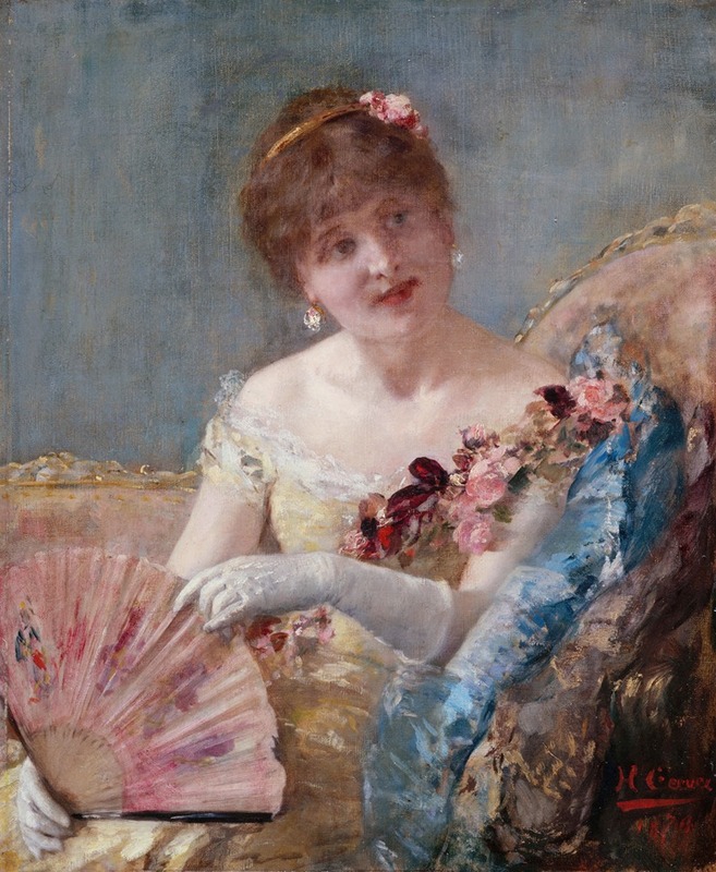 Henri Gervex - Femme à l’éventail (Portrait de Réjane)