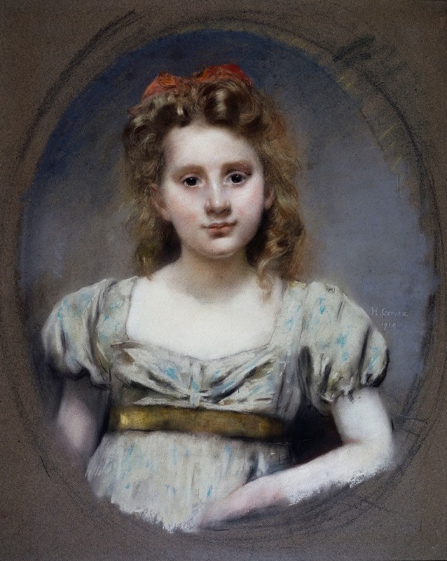 Henri Gervex - Portrait de Mlle Suzanne Malvesin à 12 ans