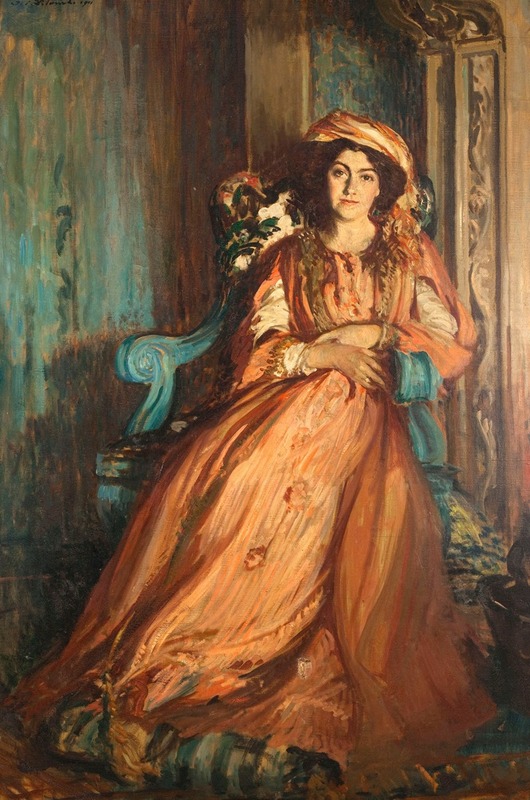 Jacques-Émile Blanche - Portrait de Mabel Dodge à la Villa Curonia