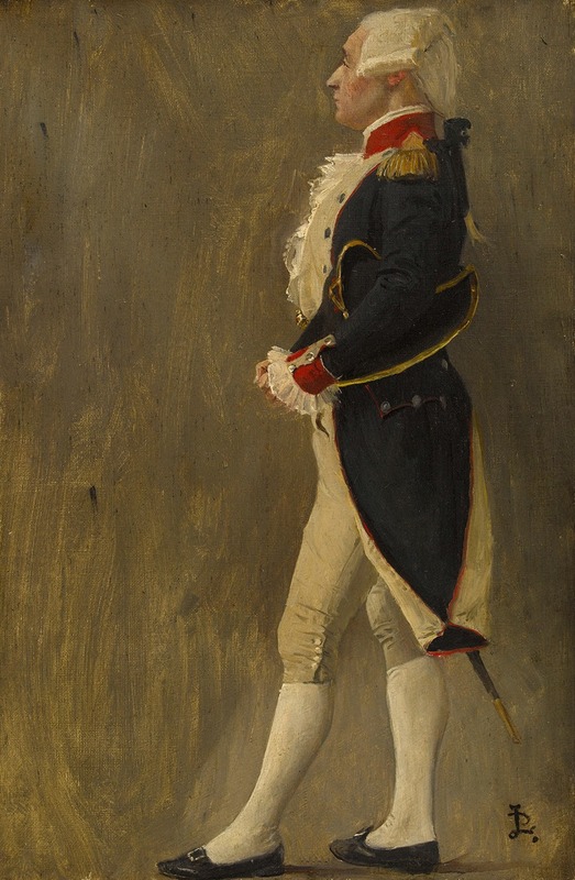 Jean-Paul Laurens - La voûte d’acier, silhouette du marquis de Lafayette