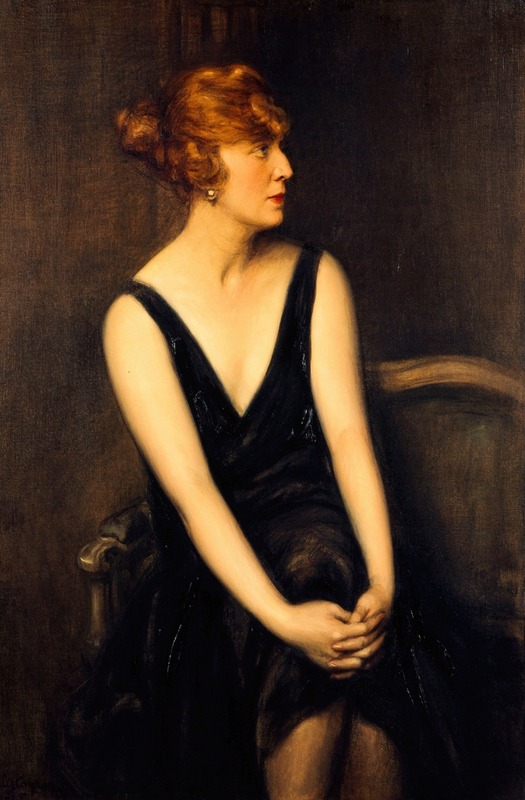 Jules Cayron - Portrait de Madame Yves Busser (née Christiane Alexandre).