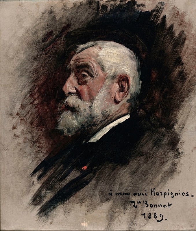 Léon Bonnat - Portrait d’Henri Harpignies