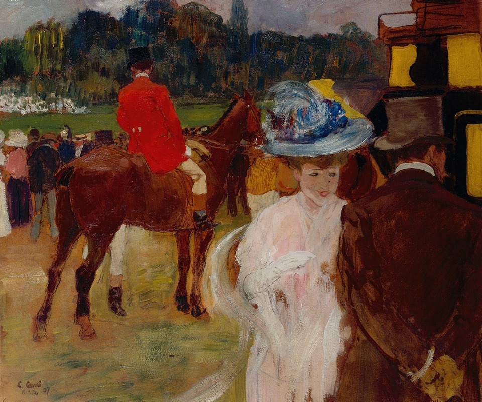 Léon Carré - Aux courses d’Auteuil (les Draggs)