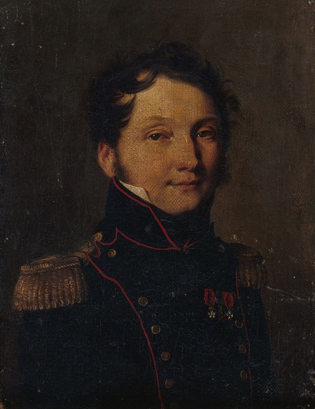 Louis Léopold Boilly - Portrait dit du capitaine Jules Raulin