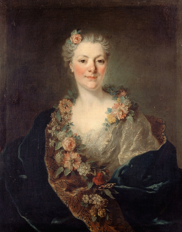 Louis Tocqué - Portrait de Mme Doyen, née de la Planche, belle-sœur du peintre Doyen