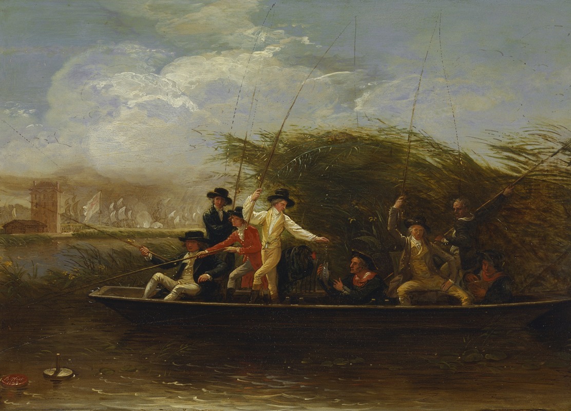 Benjamin West - Gentlemen Fishing