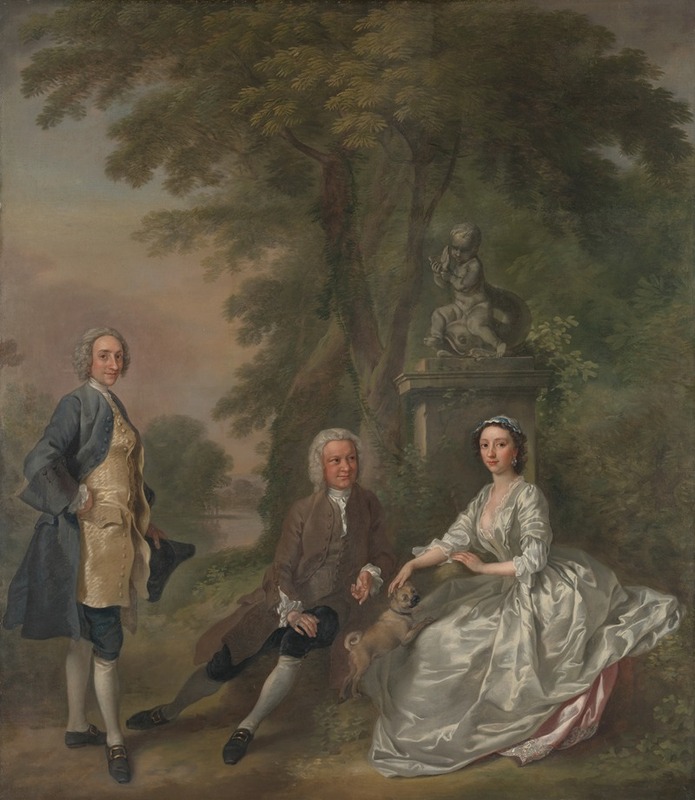 Francis Hayman - Jonathan Tyers, with His Daughter Elizabeth, and Her Husband John Wood