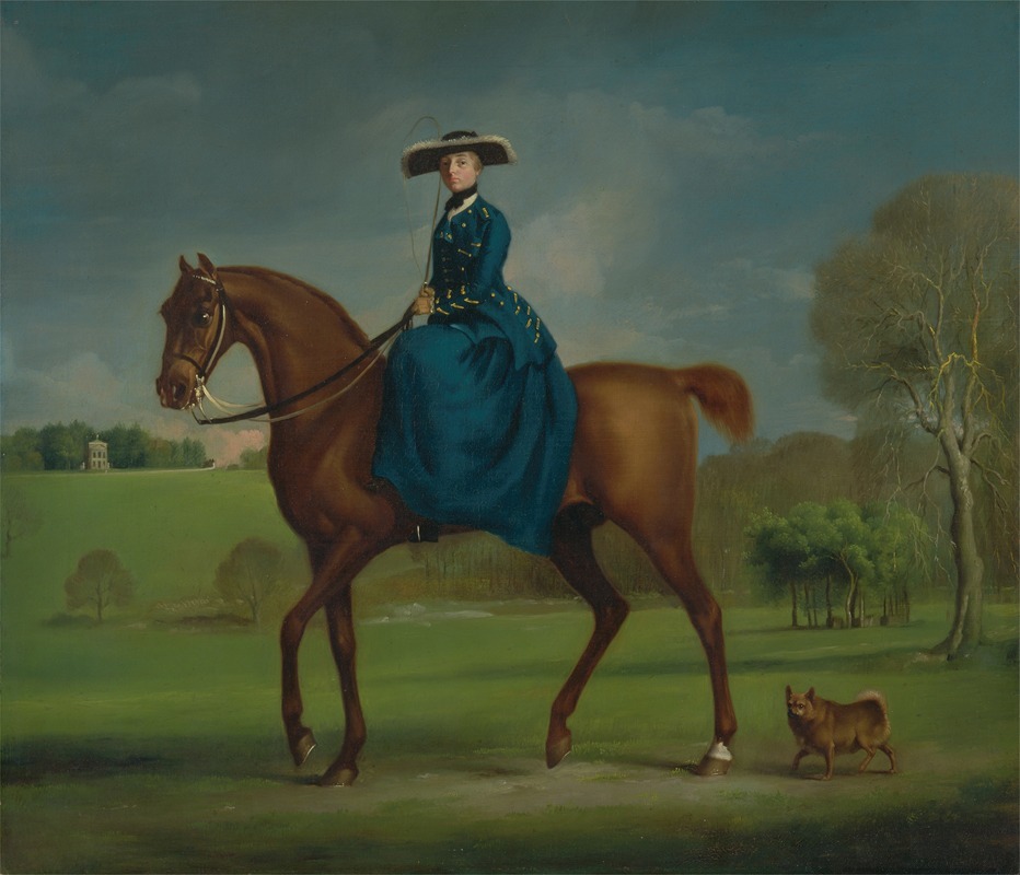 George Stubbs - The Countess of Coningsby in the Costume of the Charlton Hunt