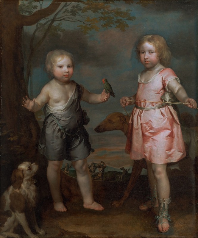 Gerard Soest - Lord John Hay and Charles, Master of Yester (later third Marquis of Tweeddale)