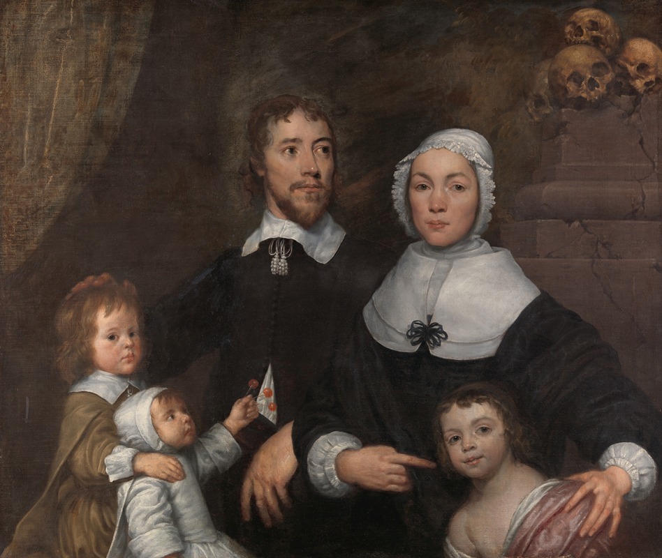William Dobson - Portrait of a Family, Probably that of Richard Streatfeild