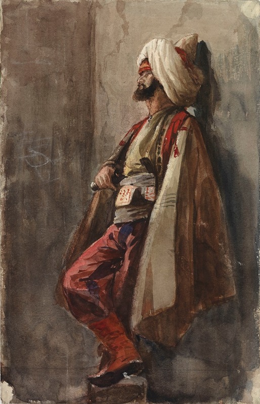 Adolf Von Becker - A Man In An Oriental Costume