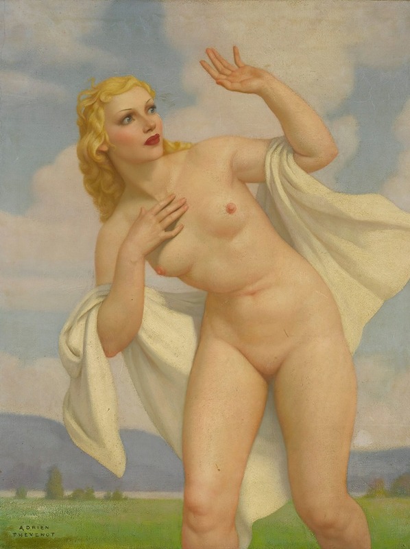 Adrien Thevenot - Nude In A Landscape