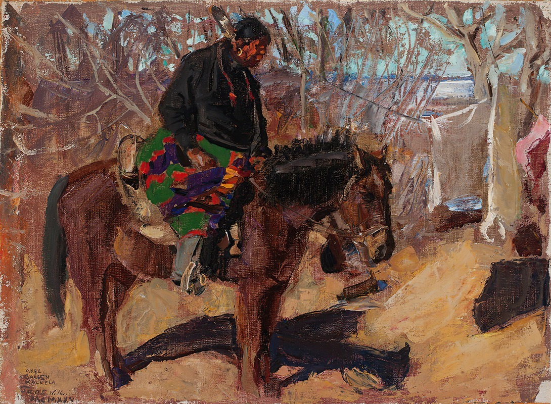 Akseli Gallen-Kallela - Indian On Horseback