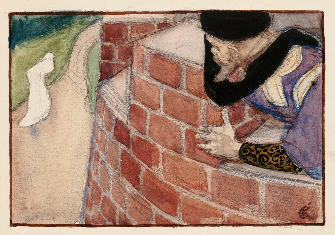 Akseli Gallen-Kallela - The Castle Lord Spying On His Daughter