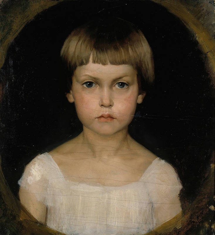 Albert Edelfelt - Portrait Of The Artist´s Sister Berta Edelfelt
