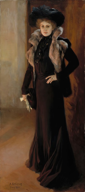 Albert Edelfelt - Portrait Of The Opera Singer Aino Ackté