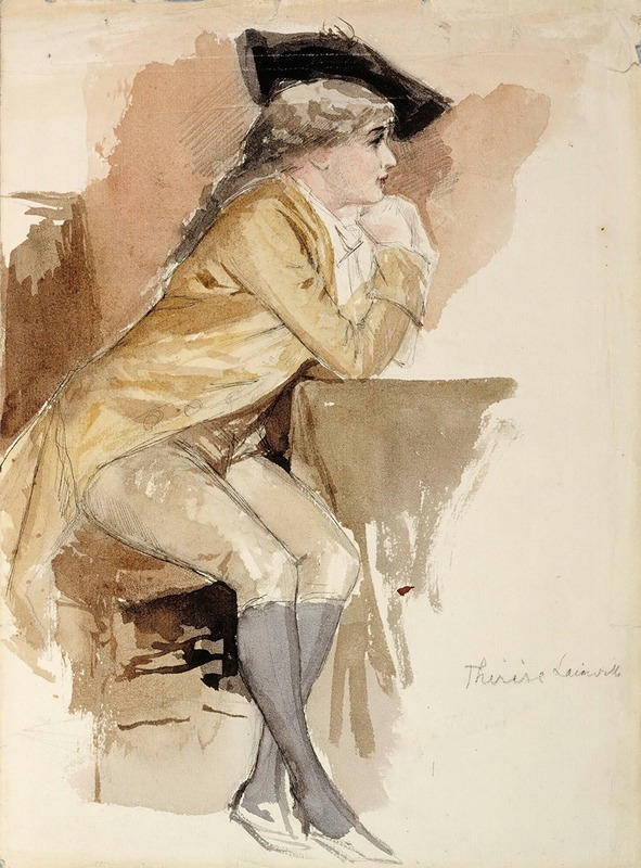 Albert Edelfelt - Thérèse Lainville Dressed As In The 18th Century
