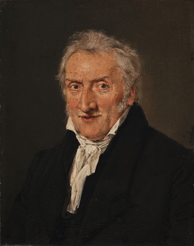 Christian Albrecht Jensen - Portrait Of The Flower Painter C.D. Fritzsch