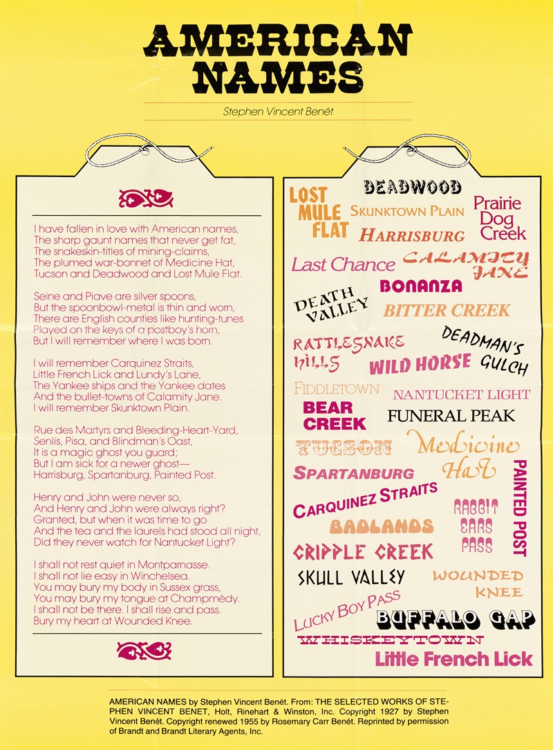 American Names By U S Information Agency Artvee