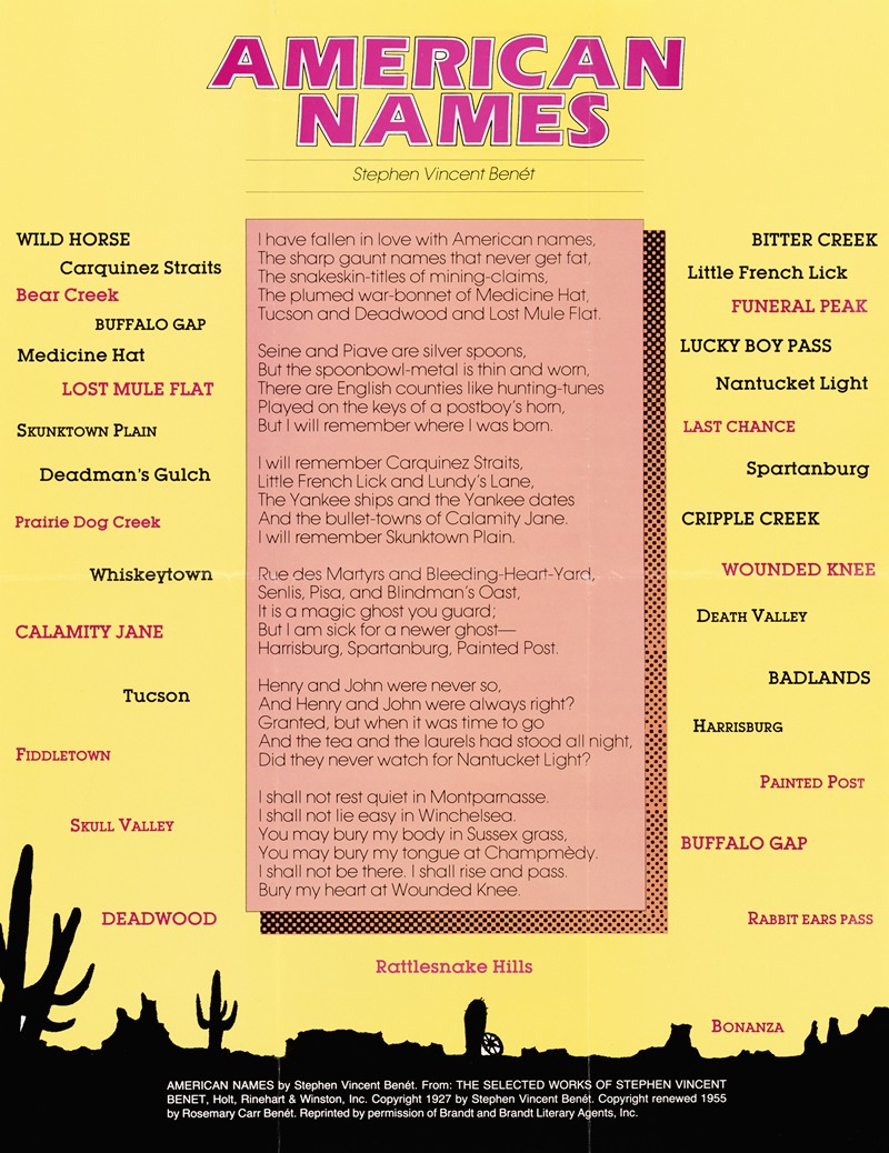 American Names By U S Information Agency Artvee