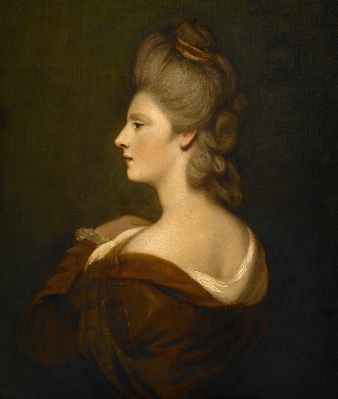 Circle Of Joshua Reynolds - Portrait Of A Woman Presumed To Be Mrs. James Fox