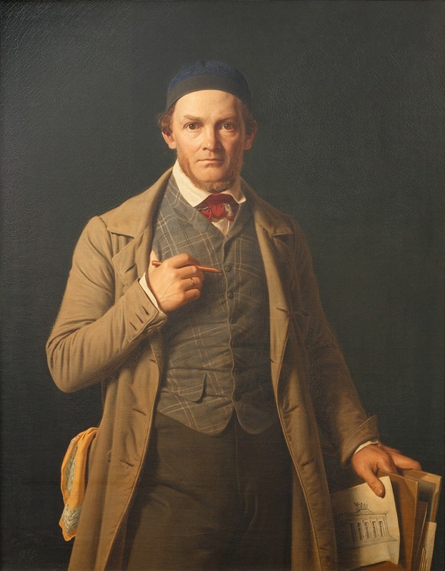 Constantin Hansen - Portrait Of Gottlieb Bindesbøll