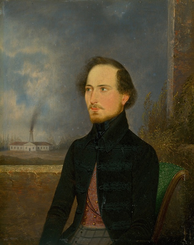 Eduard Wirostek - Portrait Of J. Stróbl